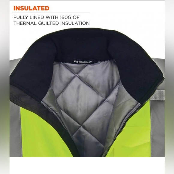 NIB ergodyne quilted bomber work coat - Picture 3 of 5